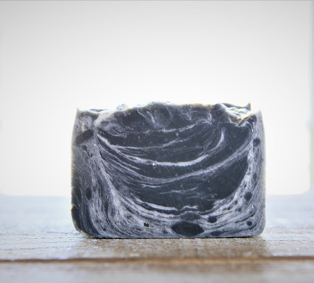 Activated Charcoal Swirl Soap | Handmade Soap | Cold process Soap